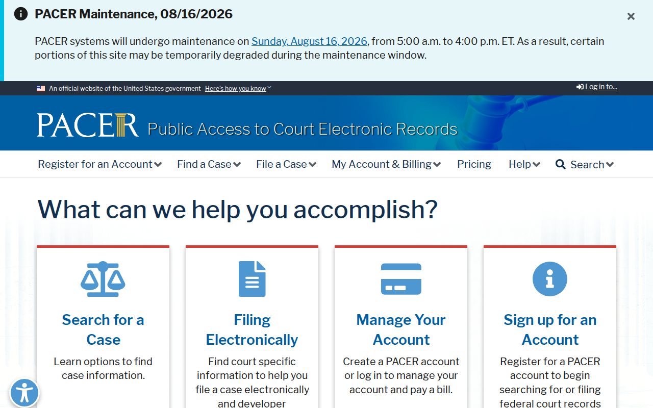 Federal docket search for an Arapahoe County case