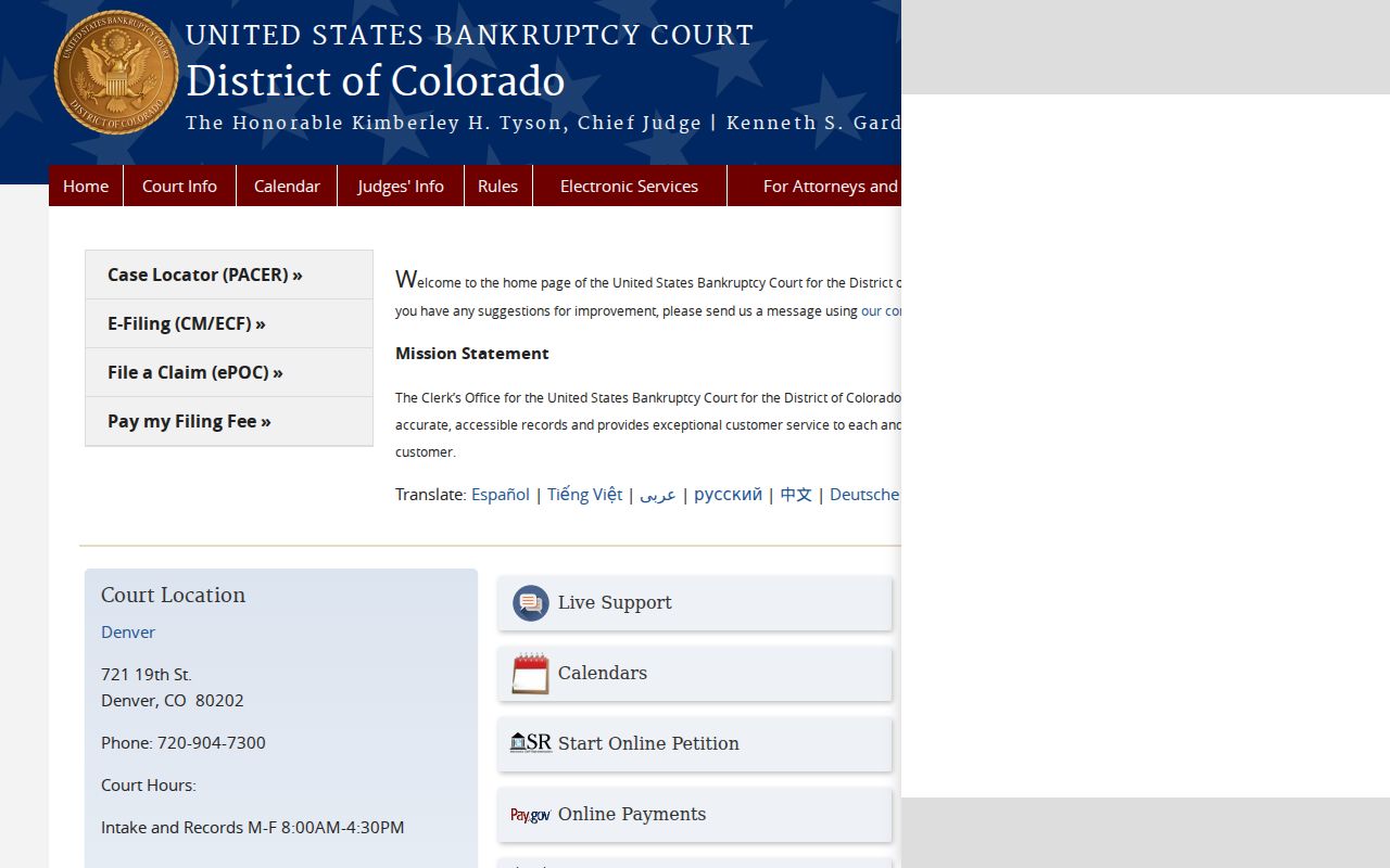 Arapahoe County civil court docket federal bankruptcy distinction